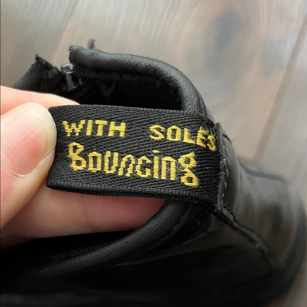 Dr. Martens Shiny Black Lace-Up Boots - Picture 15 of 16